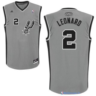 Maillot NBA Pas Cher San Antonio Spurs Kawhi Leonard 2 Gris