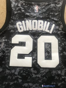 Maillot NBA Pas Cher San Antonio Spurs Manu Ginóbili 20 Nike Camouflage Ville 2017/18