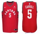 Maillot NBA Pas Cher Toronto Raptors Bruno Caboclo 5 Rouge 2017/18