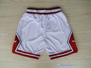 Pantalon NBA Pas Cher Chicago Bulls Adidas Blanc