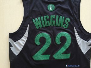 Maillot NBA Pas Cher Noël Minnesota Timberwolves Andrew Wiggins 22 Noir