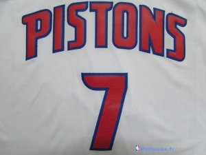 Maillot NBA Pas Cher Detroit Pistons Brandon Jennings 7 Blanc