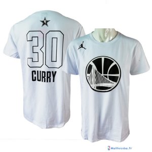 Maillot Manche Courte All Star 2018 Stephen Curry 30 Blanc