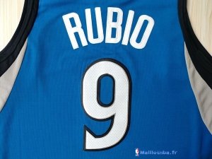 Maillot NBA Pas Cher Minnesota Timberwolves Ricky Rubio 9 Bleu