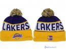 Tricoter un Bonnet NBA Los Angeles Lakers 2017 Pourpre Jaune 3