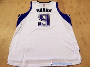 Maillot NBA Pas Cher Sacramento Kings Rajon Rondo 9 Blanc