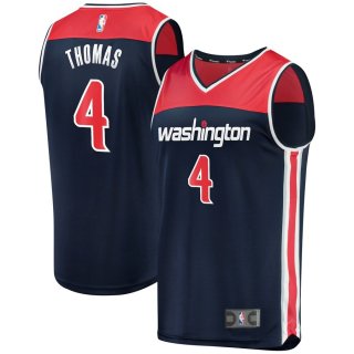 Washington Wizards Isaiah Thomas Fanatics Branded Navy Fast Break Replica Player Jersey - Statement Edition