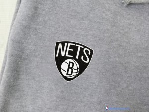 Survetement Pantalon NBA Pas Cher Brooklyn Nets Gris