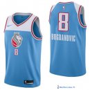 Maillot NBA Pas Cher Sacramento Kings Bogdan Bogdanovic 8 Nike Bleu Ville 2017/18