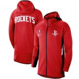 Houston Rockets Nike Red Authentic Showtime Therma Flex Performance Full-Zip Hoodie