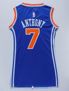 Maillot NBA Pas Cher New York Knicks Femme Carmelo Anthony 7 Bleu