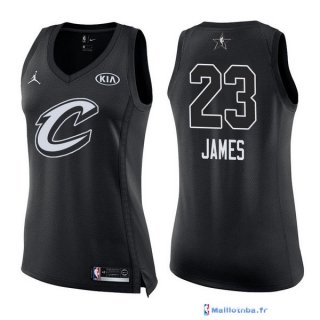 Maillot NBA Pas Cher All Star 2018 Femme LeBron James 23 C Noir