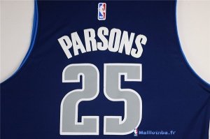 Maillot NBA Pas Cher Dallas Mavericks Chandler Parsons 25 Bleu Profond