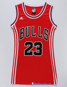 Maillot NBA Pas Cher Chicago Bulls Femme Michael Jordan 23 Rouge