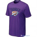 T-Shirt NBA Pas Cher Oklahoma City Thunder Pourpre