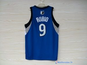 Maillot NBA Pas Cher Minnesota Timberwolves Ricky Rubio 9 Bleu