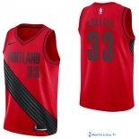 Maillot NBA Pas Cher Portland Trail Blazers Zach Collins 33 Rouge Statement 2017/18