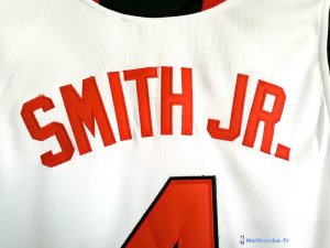 Maillot NCAA Pas Cher North Carolina JR. Smith 4 Blanc