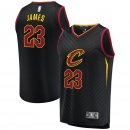 Cleveland Cavaliers LeBron James Fanatics Branded Black Fast Break Replica Jersey - Statement Edition