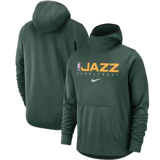 Utah Jazz Nike Green Spotlight Practice Performance Pullover Hoodie