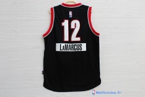 Maillot NBA Pas Cher Noël Portland Trail Blazers LaMarcus 12 Noir