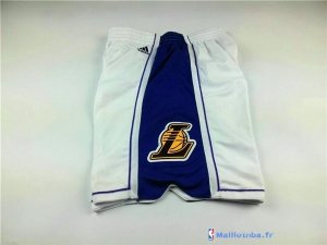 Pantalon NBA Pas Cher Los Angeles Lakers Blanc 2015 Noël