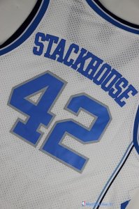 Maillot NCAA Pas Cher North Carolina Jerry Stackhouse 42 Blanc