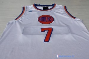 Maillot NBA Pas Cher Noël New York Knicks Carmelo 7 Blanc