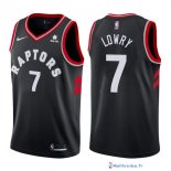 Maillot NBA Pas Cher Toronto Raptors Kyle Lowry 7 Noir 2017/18