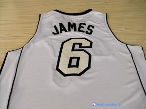 Maillot NBA Pas Cher Miami Heat LeBron James 6 Blanc