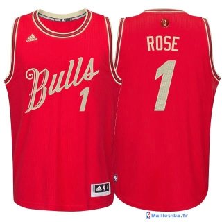 Maillot NBA Pas Cher Noël Chicago Bulls Rose 1 Rouge