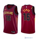 Maillot NBA Pas Cher Cleveland Cavaliers Cedi Osman 16 Rouge Icon 2017/18