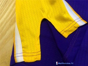 Maillot NBA Pas Cher Los Angeles Lakers Kobe Bryant 8 Pourpre Jaune