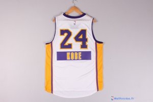 Maillot NBA Pas Cher Noël Los Angeles Lakers Kobe 24 Blanc