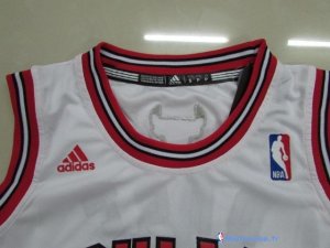 Maillot NBA Pas Cher Chicago Bulls Junior Derrick Rose 1 Blanc