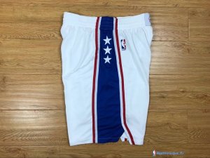Pantalon NBA Pas Cher Philadelphia Sixers Nike Blanc