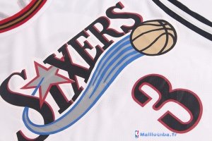 Maillot NBA Pas Cher Philadelphia Sixers Femme Allen Iverson 3 Blanc