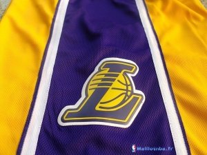 Pantalon NBA Pas Cher Los Angeles Lakers Jaune 01