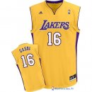 Maillot NBA Pas Cher Los Angeles Lakers Pau Gasol 16 Jaune