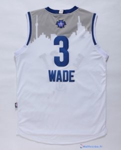 Maillot NBA Pas Cher All Star 2016 Dwyane Wade 3 Blanc