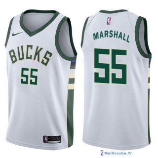 Maillot NBA Pas Cher Milwaukee Bucks Kendall Marshall 55 Blanc Association 2017/18