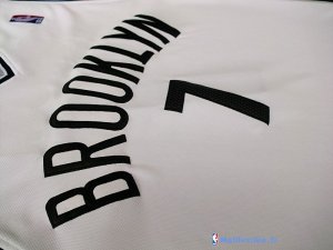 Maillot NBA Pas Cher Brooklyn Nets Earvin Johnson 7 Blanc