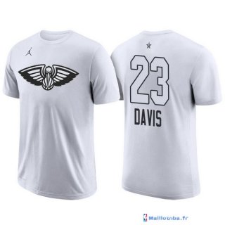 Maillot Manche Courte All Star 2018 Anthony Davis 23 Blanc