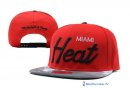 Bonnet NBA Miami Heat 2016 Rouge Gris 1