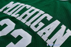 Maillot NCAA Pas Cher Michigan Earvin Johnson 33 Vert