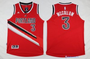 Maillot NBA Pas Cher Portland Trail Blazers 2016 C.J.McCollum 3 Rouge