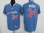 Maillot NBA Pas Cher Los Angeles Clippers Paul Pierce 34 Bleu MC