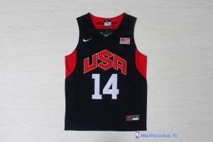 Maillot NBA Pas Cher USA 2012 Anthony Davis 14 Noir