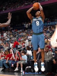 Maillot NBA Pas Cher Minnesota Timberwolves Latrell Sprewell 8 Retro Bleu