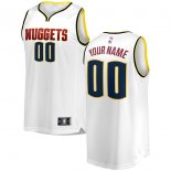 Denver Nuggets Fanatics Branded White 201819 Fast Break Custom Replica Jersey - Association Edition